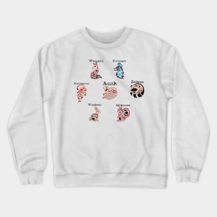 Ojibwe Land Mammals 01 Crewneck Sweatshirt